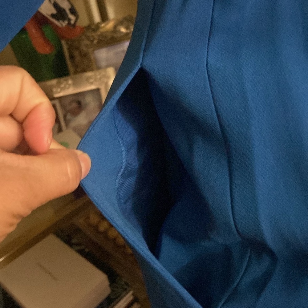 Stella McCartneyRotal Blue V-Neck Wide Leg Jumpsuit - Picture 12 of 14